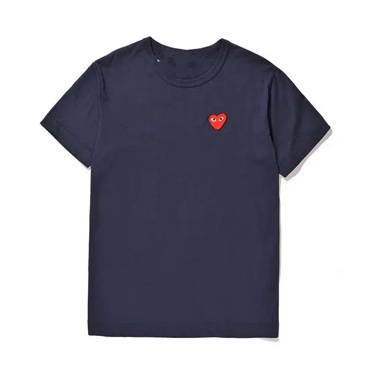 Comme des Garçons PLAY Red Heart T-Shirt Navy