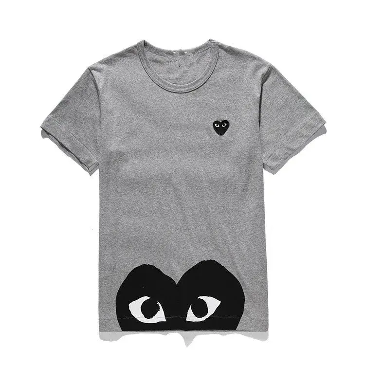 Comme des Garçons PLAY Half Black Heart T-Shirt Grey