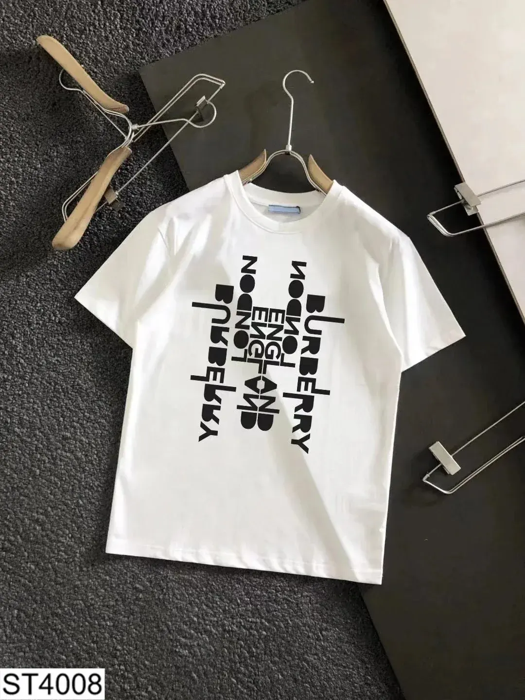 Burberry Mirrored London England Logo T-Shirt White