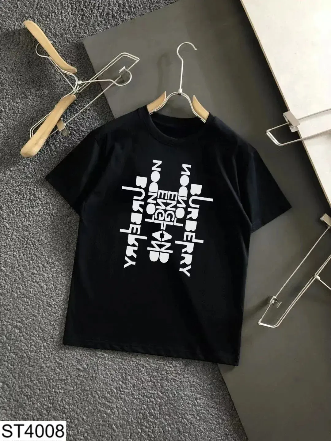Burberry Mirrored London England Logo T-Shirt Black