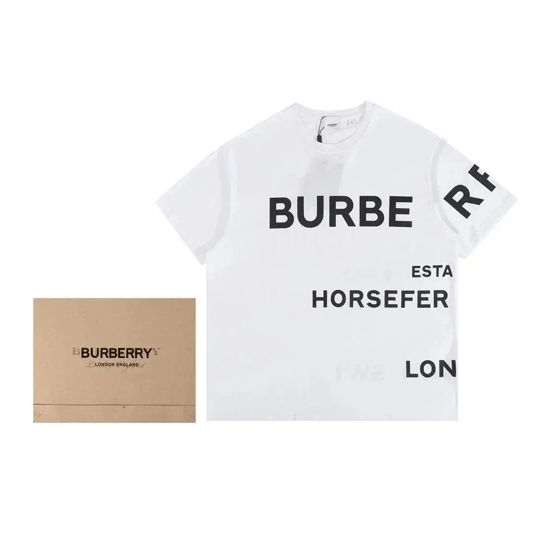Burberry Horseferry Print Cotton Oversized T-Shirt White