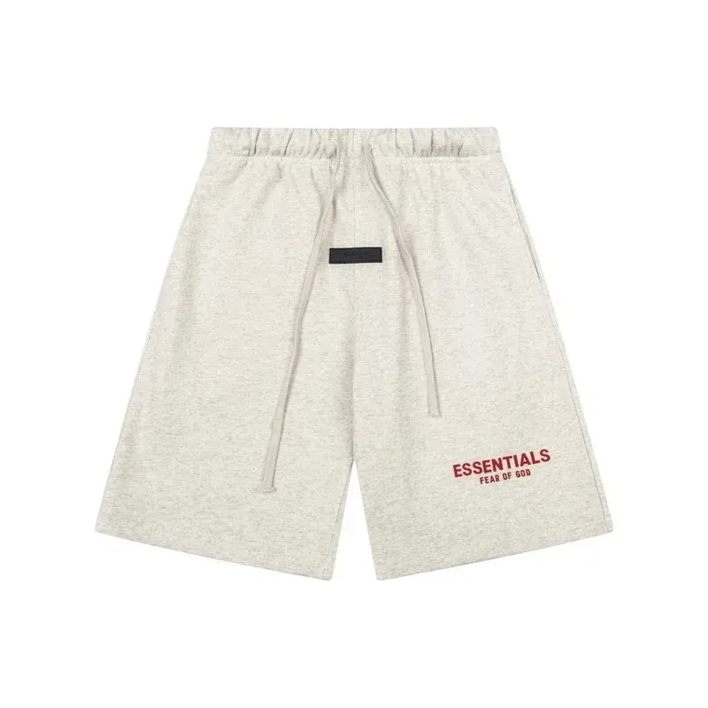 Fear of God Essentials Sweatshorts Oatmeal Red