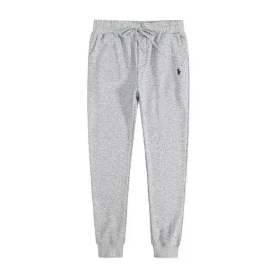 Ralph Lauren Pony Logo Light Gray Cuffed Sweatpants