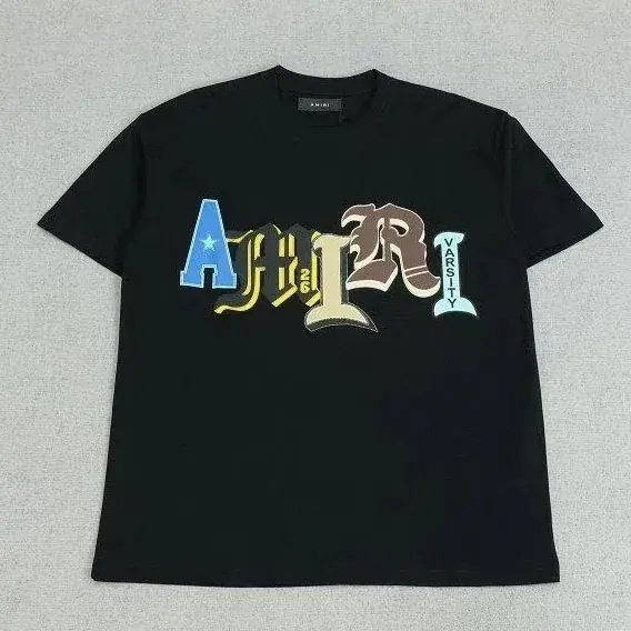 AMIRI "Varsity" Color-Blocked Lettering T-Shirt