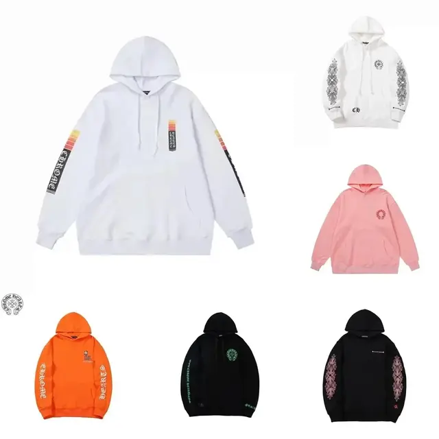 Multi-color Chrome Hearts print hoodie