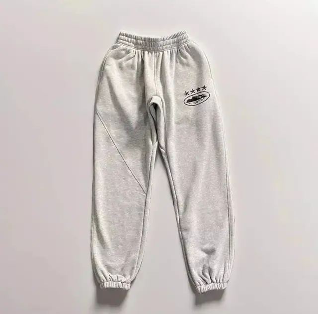 Grey Embroidered Joggers