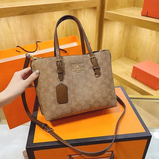 Coach classic monogram tote bag