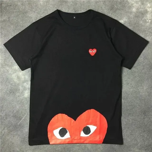 Comme des Garcons PLAY Classic Double-Heart Print T-Shirt