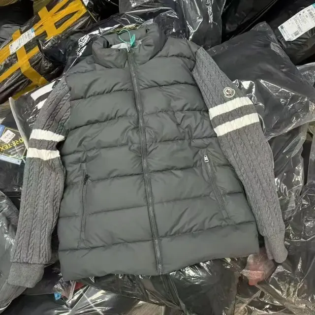 Moncler knit sleeve down jacket