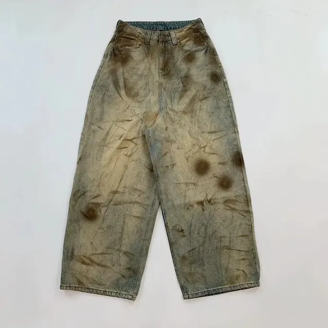 IH NOM UH NIT Distressed & Dyed Loose-Fit Jeans