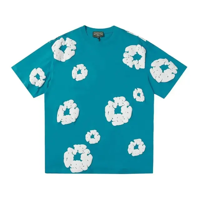 Denim Tears' Classic Cotton Flower Foam-Print T-Shirt