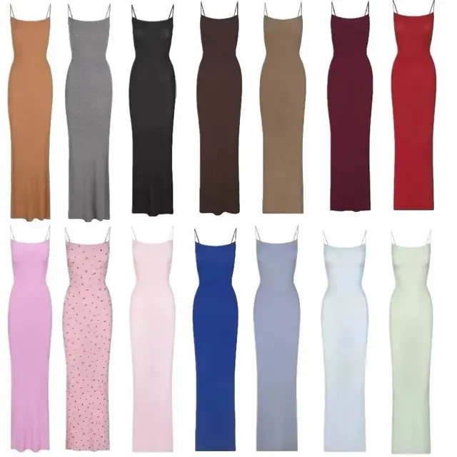 Skims ribbed maxi dress