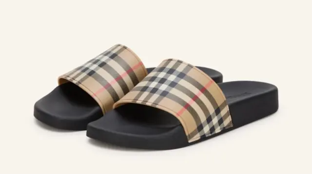 Burberry Check Slides