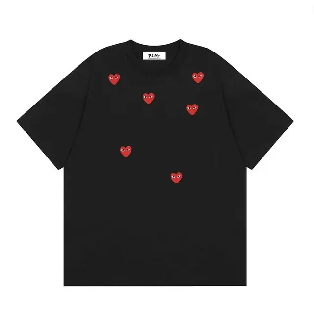 Comme des Garcons PLAY all-over small red heart T-Shirt