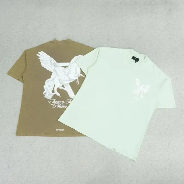 Represent "Pegasus" Distressed T-Shirt
