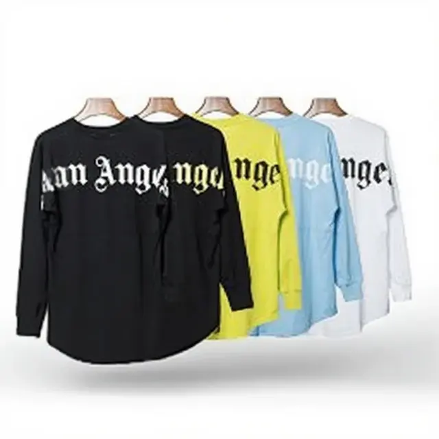 Palm Angels Classic Gothic Letter Print Long-Sleeve T-Shirt