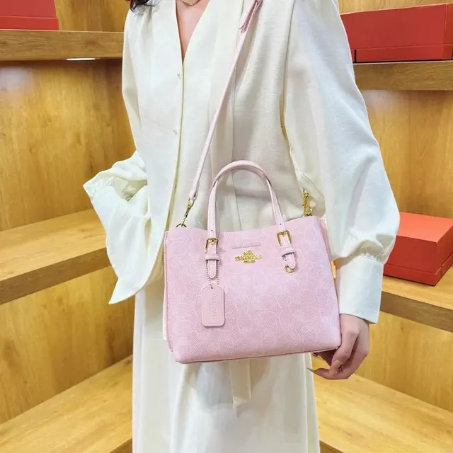Coach monogram small tote bag