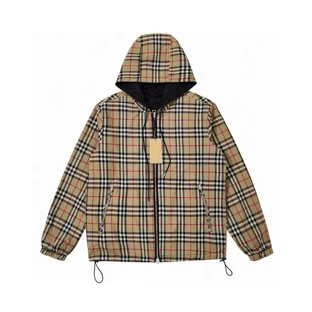 Burberry classic check hooded reversible jacket