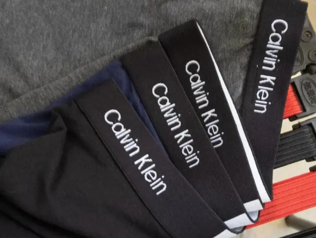 Calvin Klein Cotton Stretch Boxer Briefs 3-Pack Black Blue Grey