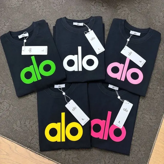 Alo colorful big logo black T-Shirt
