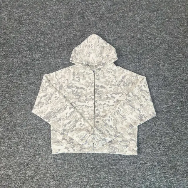 Muertra Apricot Digital Camouflage Zip Hoodie