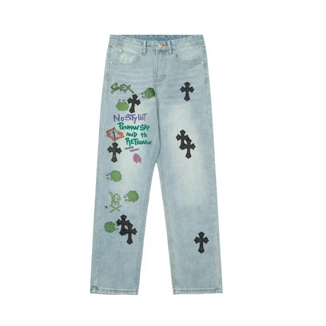 Chrome Hearts Graffiti Jeans