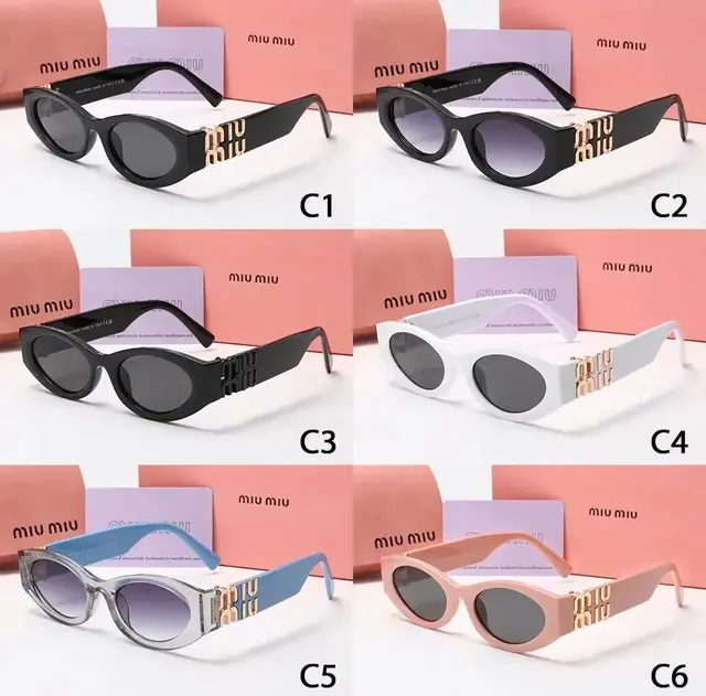 Miu Miu Oval Cat-Eye Sunglasses