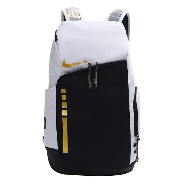 Nike Swoosh Backpack White and Gold