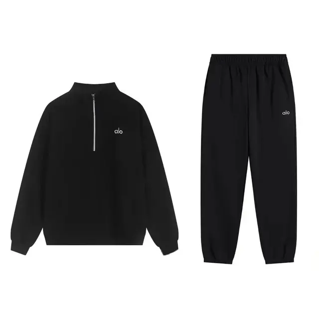 Alo Yoga Zip-Up Hoodie and Sweatpants Set