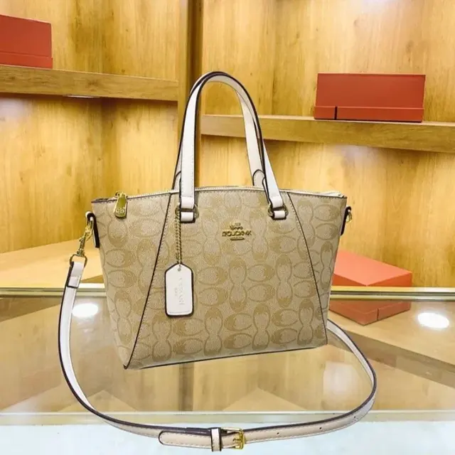 Coach classic monogram small tote bag