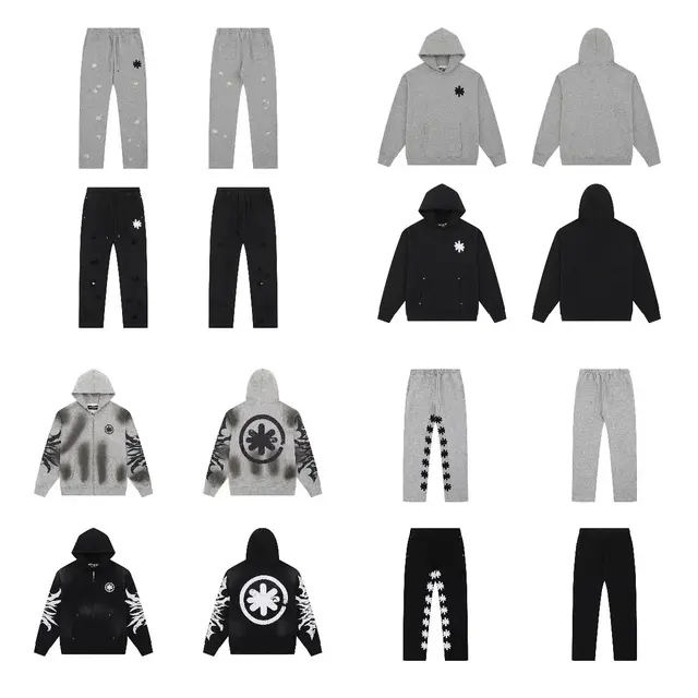 Snowflake Graphic Hoodie and Sweatpants Set