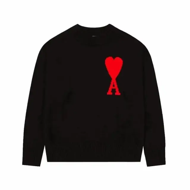 AMI Paris Classic Ami de Coeur Big Heart Sweater