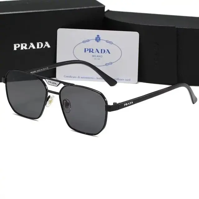 Prada Aviator Sunglasses Black