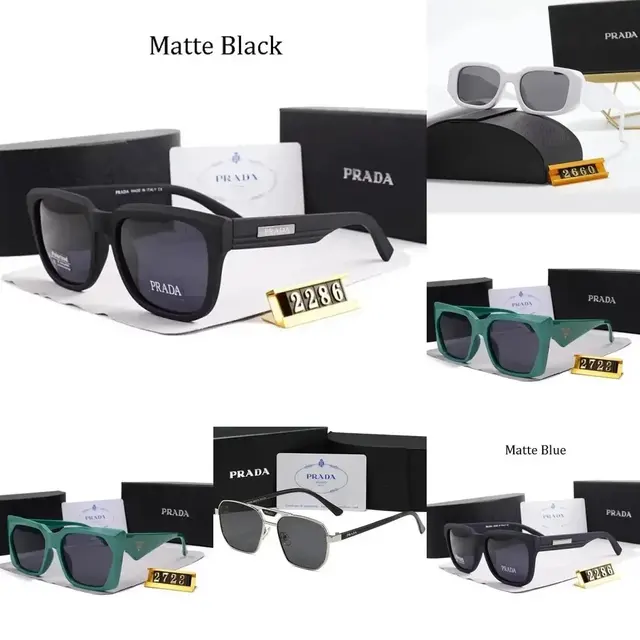 Prada Vintage-Style Square Sunglasses