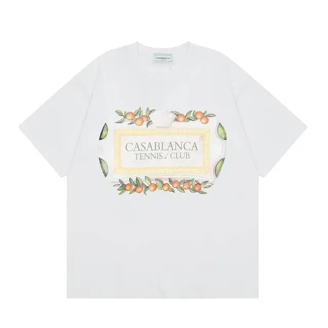 Casablanca Rose Graphic T-Shirt White