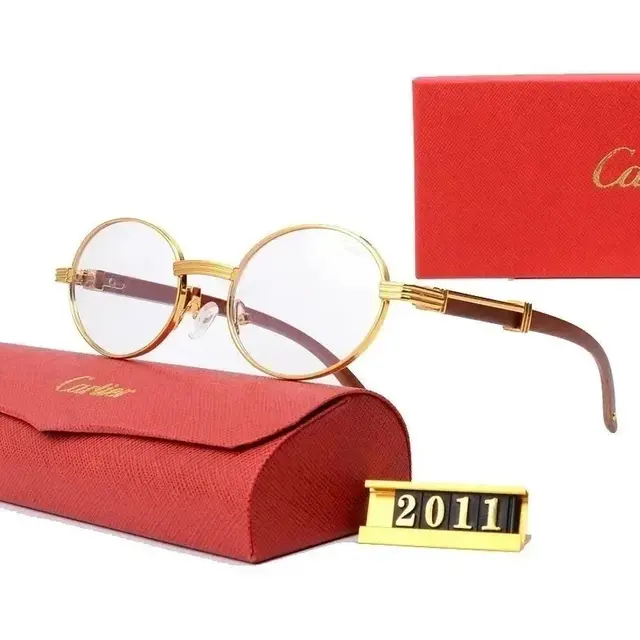 Cartier Rimless and Metal Frame Sunglasses