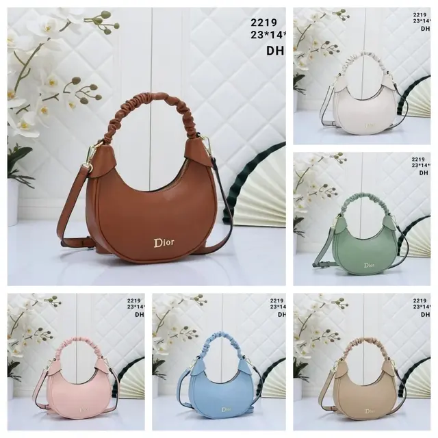 Dior-Style Crescent Shoulder Bag / Crossbody Bag