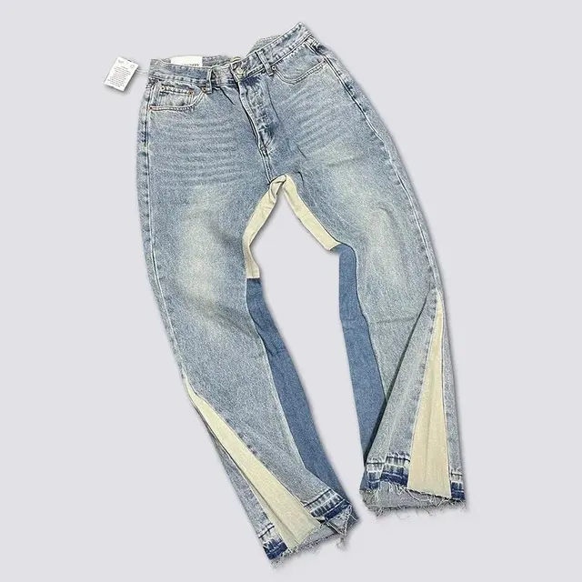 Gallery Dept.-Style Patchwork Flared Jeans