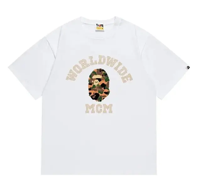 Bape-Style Camouflage Ape Head T-Shirt