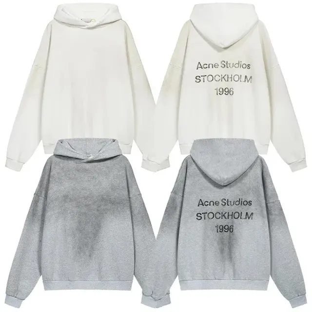 Acne Studios Distressed Printed Hoodie