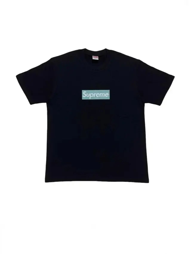 Supreme x Tiffany & Co. Collaboration Box Logo T-Shirt (Black)