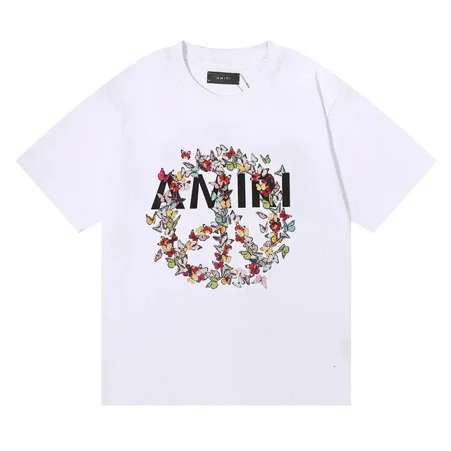 AMIRI Classic Butterfly and Peace Print T-Shirt