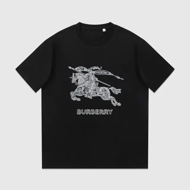Burberry Equestrian Knight Black T-Shirt