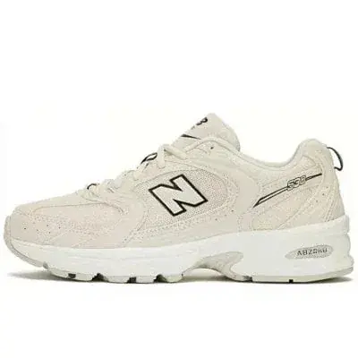 New Balance Cream Mesh Sneakers