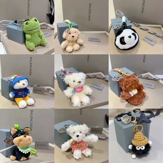 Balenciaga-Style Plush Keychain / Bag Charm