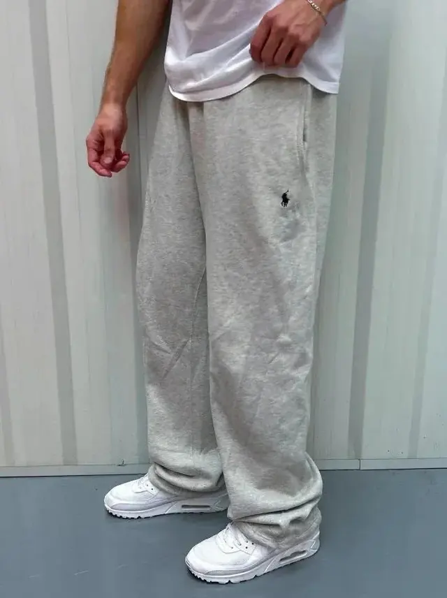 Ralph Lauren Wide-Leg Sweatpants Black