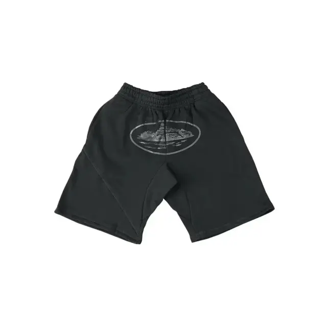 Corteiz Alcatraz-Print Athletic Shorts