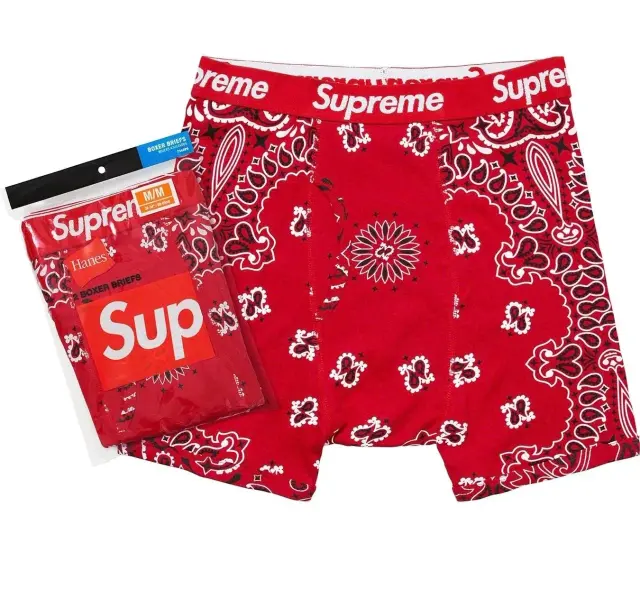 Supreme x Hanes Bandana Boxer Briefs