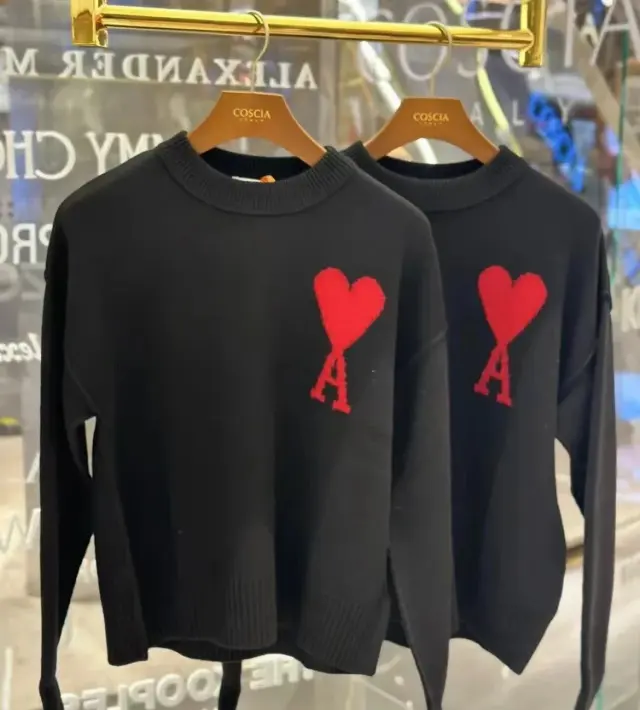 AMI Heart A Knit Sweater