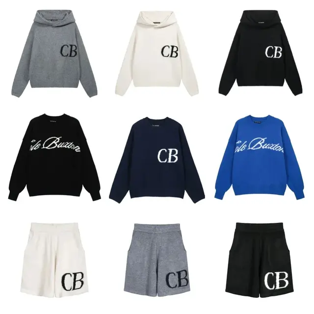 Cole Buxton Knit Sweatshirt Sets